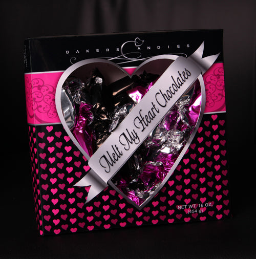 [12] 16oz "Melt My Heart Chocolate" Meltaways Assorted Heart Box