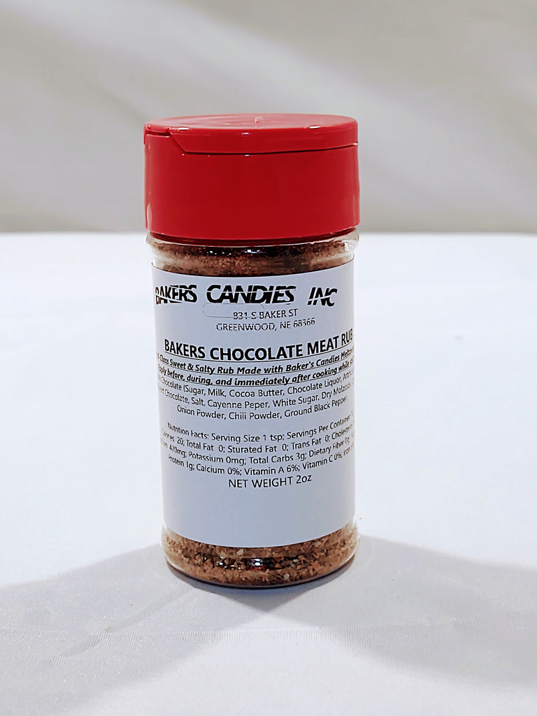 Bakers Chocolate Meat Rub 2oz